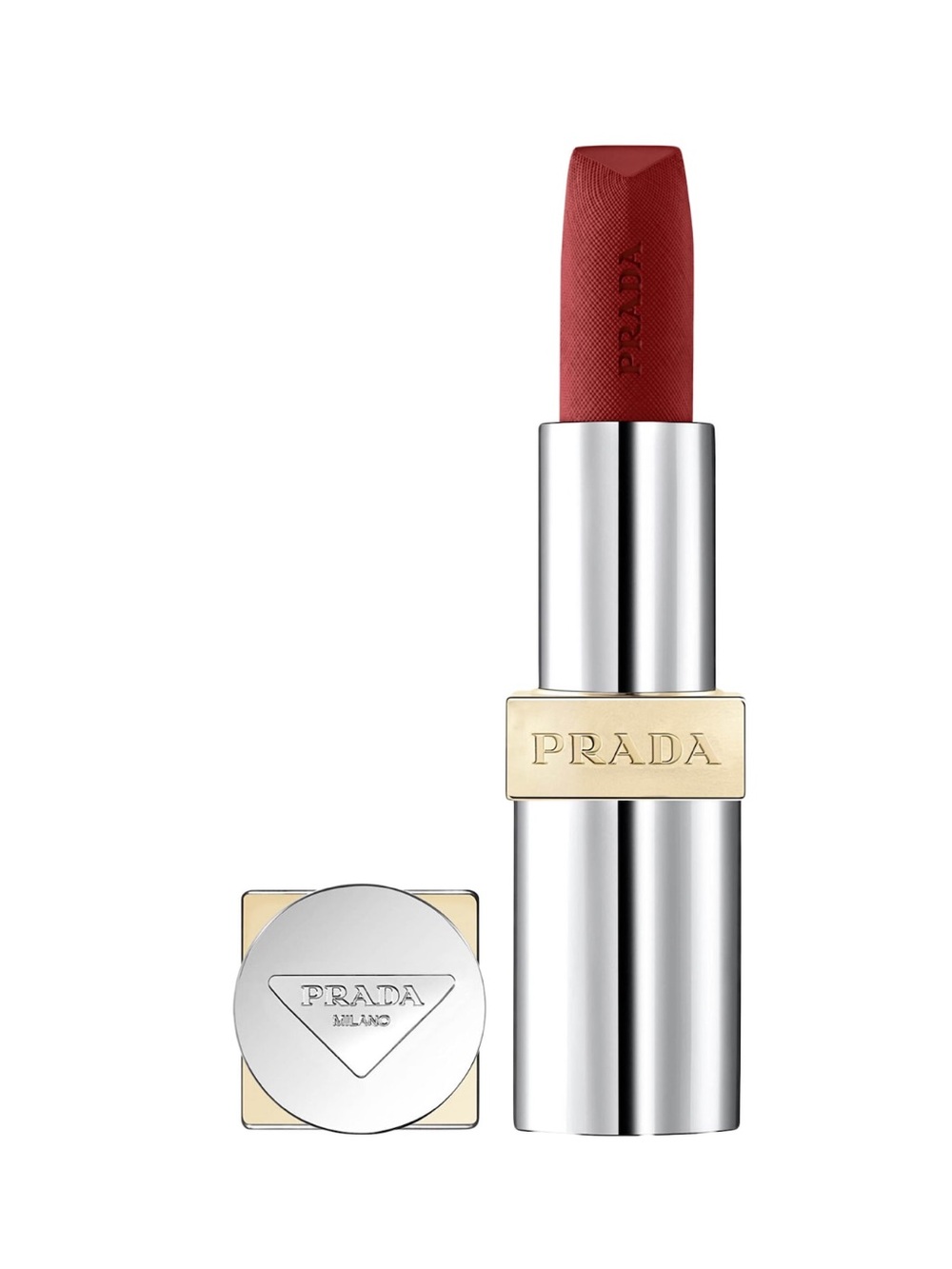NIB PRADA Monochrome Hyper Matte Refillable Lipstick B03 Mahogany Maroon Brown